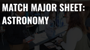 Match Major Sheet: Astronomy